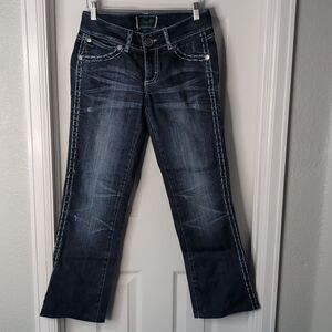 Wrangler premium patch jeans size 3/4